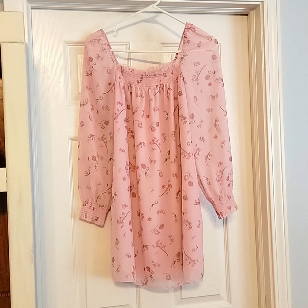 Wilfred XSmall Rose Medley Baby Doll Dress New With Tags Light Pink Bohemian